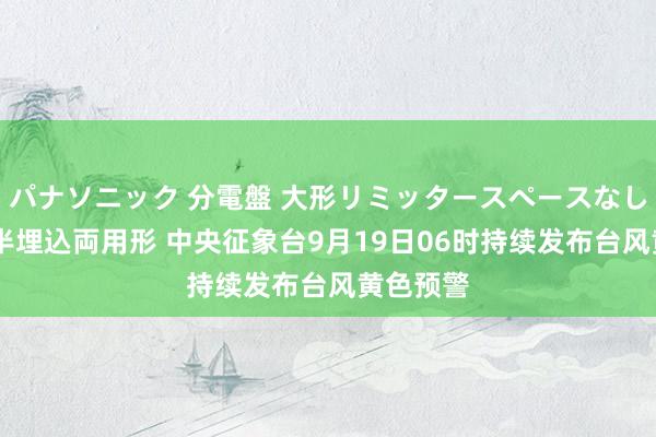 パナソニック 分電盤 大形リミッタースペースなし 露出・半埋込両用形 中央征象台9月19日06时持续发布台风黄色预警