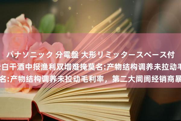 パナソニック 分電盤 大形リミッタースペース付 露出・半埋込両用形 老白干酒中报渔利双增难掩莫名:产物结构调养未拉动毛利率，第二大阛阓经销商暴减