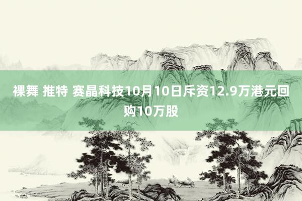 裸舞 推特 赛晶科技10月10日斥资12.9万港元回购10万股