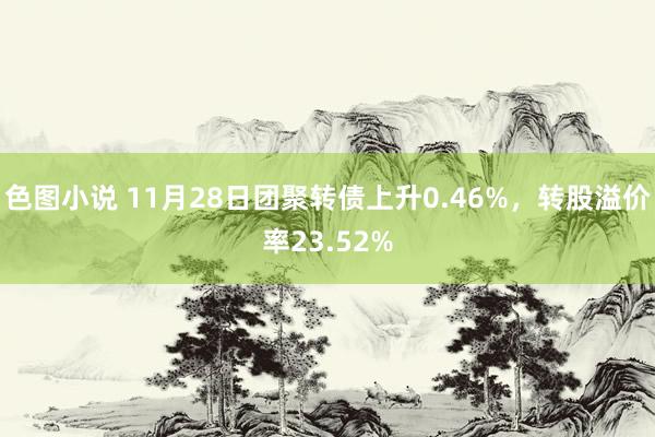 色图小说 11月28日团聚转债上升0.46%，转股溢价率23.52%