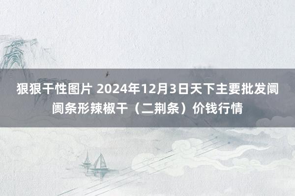 狠狠干性图片 2024年12月3日天下主要批发阛阓条形辣椒干（二荆条）价钱行情