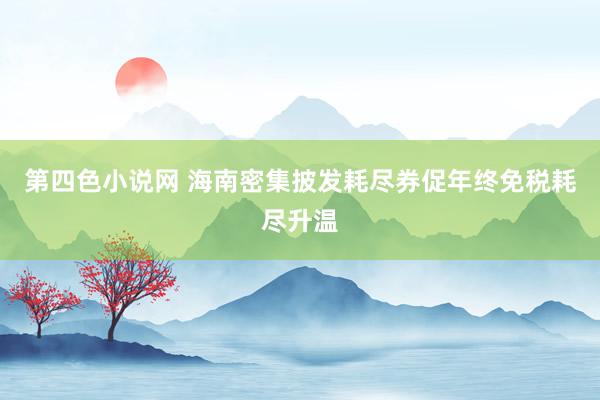 第四色小说网 海南密集披发耗尽券促年终免税耗尽升温