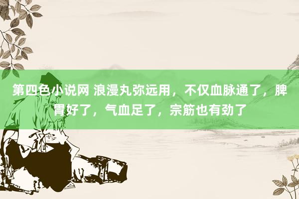 第四色小说网 浪漫丸弥远用，不仅血脉通了，脾胃好了，气血足了，宗筋也有劲了