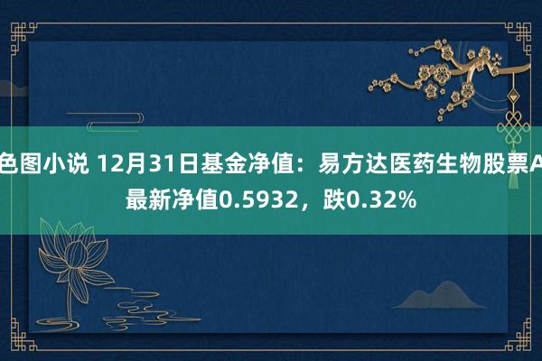 色图小说 12月31日基金净值：易方达医药生物股票A最新净值0.5932，跌0.32%