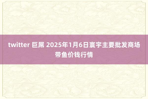 twitter 巨屌 2025年1月6日寰宇主要批发商场带鱼价钱行情